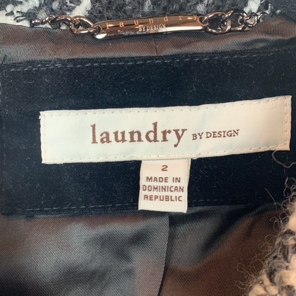 Laundry by Design Wool Blend Houndstooth Swing Coat - Picture 6 of 7